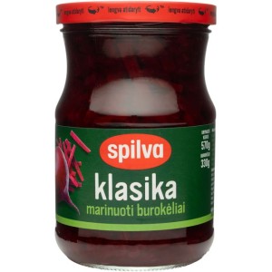 Burokėliai marinuoti SPILVA, 570 g / 330 g